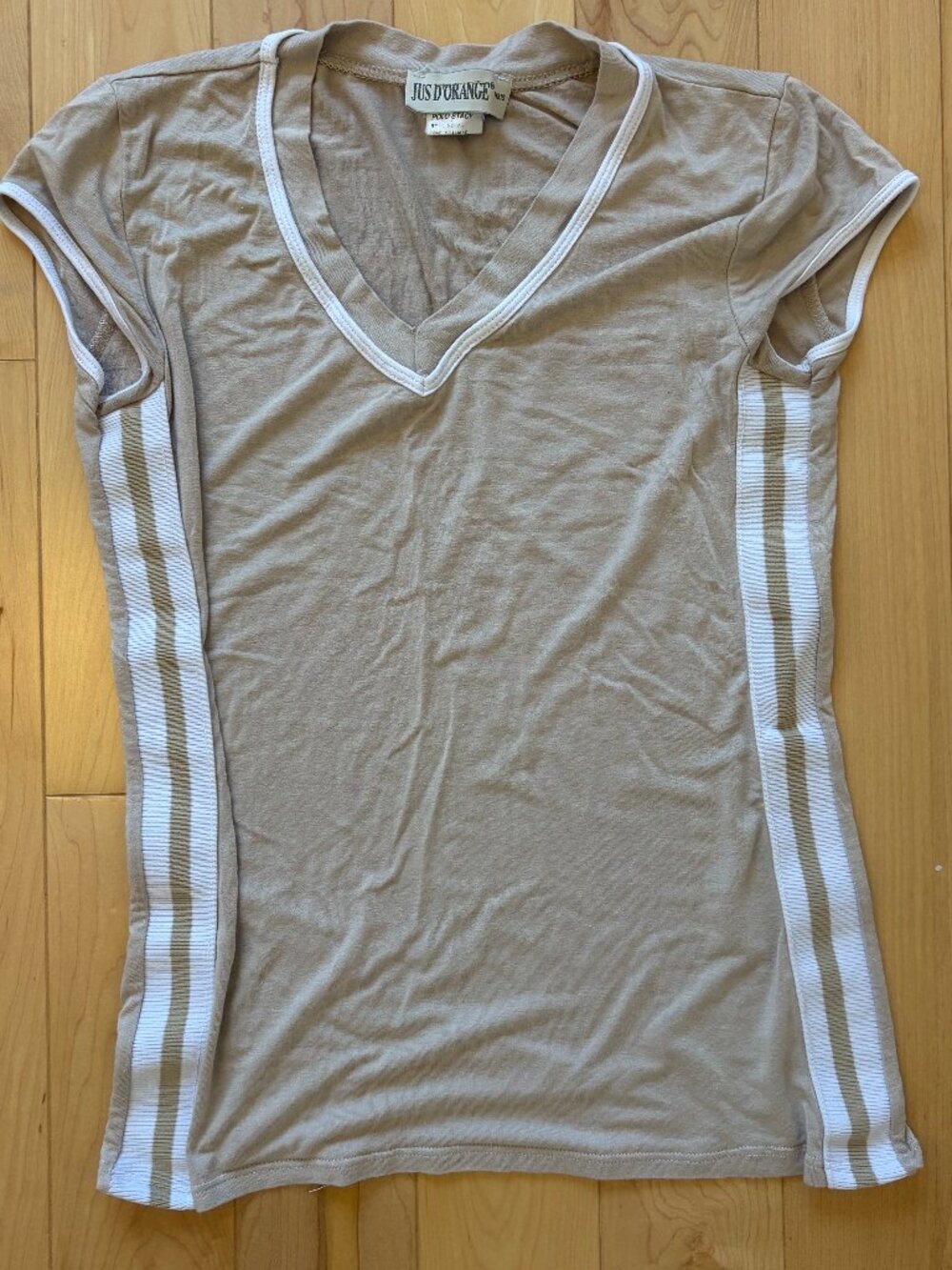 beige athletic tshirt